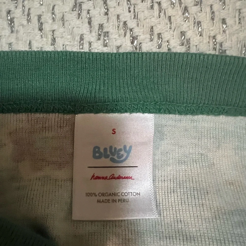 Hanna Anderson BLUEY Pants Top Pajama Set organic Cotton Whimsical Graphics S - Picture 5 of 5